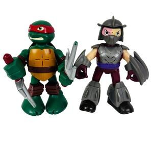 Teenage Mutant Ninja Turtles TMNT Half-Shell Heroes Shredder & Raphael 6” Figure